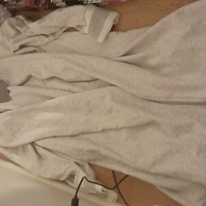 Tweed abelle size L extra long light sweat shirt jacket brand new with tags